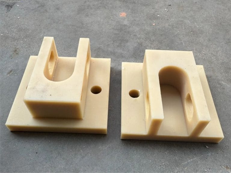 Piese tehnice din poliamidă PA6 frezate CNC pentru industrie